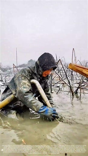 Root and Water: The Hydraulic Harvest of Lotus Root