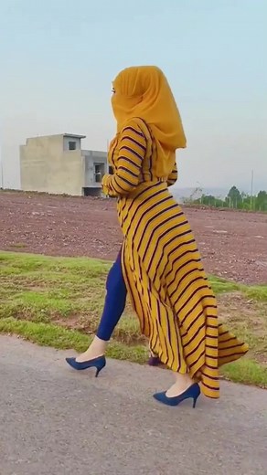 Stylish Outdoor Walks in Striped and Patterned Dresses