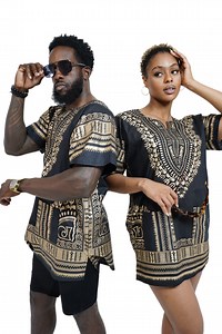 Traditional African Print Dashiki Dress Shirts