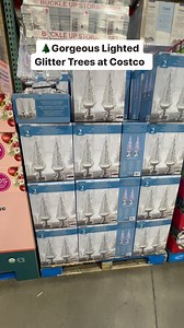 These are so pretty!!🌲Gorgeous Lighted Glitter Trees at Costco! With white & colour changing LED lights. Comes in a pack of 2 for $39.99 #Costco #CostcoFindsCa #costcocanada #canada #CostcoBuys#costcodeals#costcowholesale#costcofindscanada #christmas #christmasdecor #ledlights #glitter #glittertree | costcofindsca
