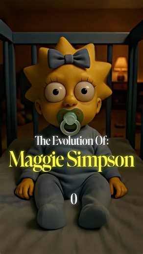 The Evolution Of Maggie Simpson 🌞 #maggiesimpson #simpsons #ai #history #viral #shorts #viralvideo