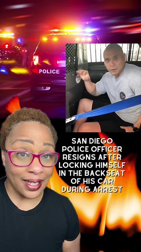 San Diego Police Officer Anthony Hair resigns after he locks himself in the backseat lf his squad car with a female detainee #truecrime #storytimewithteerika #teatime #greenscreen