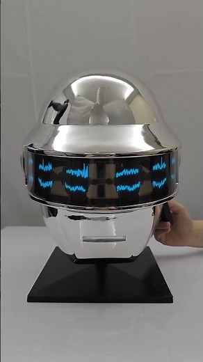Daft Punk Helmet - DJ Thomas Replica Prop with EL Light