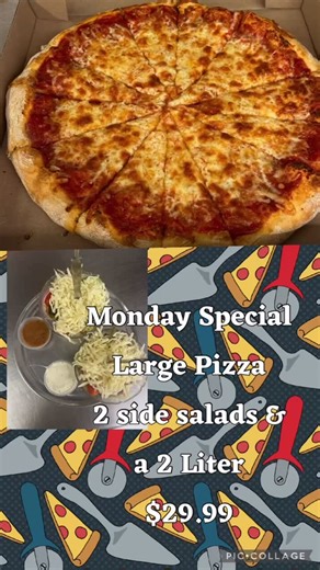  Make your Monday better w Donte’s! #dontes #pizza #salad #arcadegames #byob #turnerstea | Donte's Pizzeria | Facebook