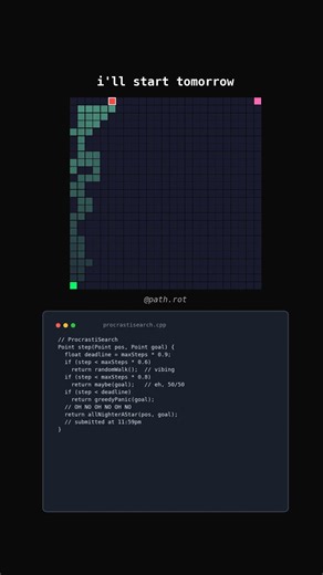 ProcrastiSearch pathfinding algorithm