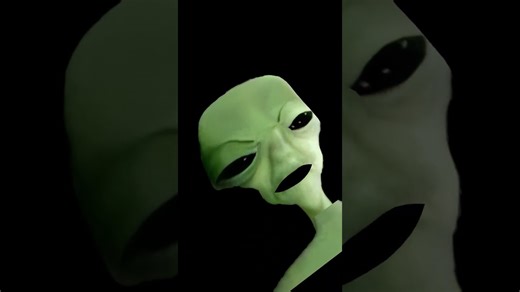 Green Alien singining Firework