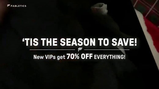 Fabletics.com TV Spot, 'Holidays: 'Tis the Season to Save: 70% Off'