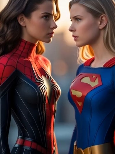 SPIDER-GIRL SUPER-GIRL HARLEY #harleyquinn #alerquina #supergirl #fypp