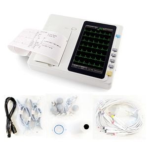 [Hot Item] Portable 3 Channel ECG Machine 12 Lead Electrocardiograph Device ECG EKG Medical Equipment