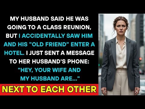 My Husband Said He Was Going To A Class Reunion, But I Saw Him And His 'Old Friend' Enter A Hotel.