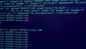 Free Stock Video Scrolling Blue Code On A Screen Live Wallpaper