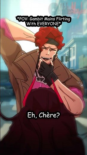 GAMBIT NEVER FLIRTS ⁉️ #animation #marvel #marvelrivals #rogue #wanda #gambit