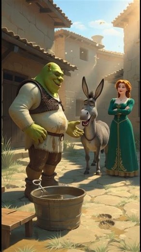 Fiona ne Shrek ko sabke saamne daant diya 😂 | Funny Shrek Scene | Donkey’s Reaction! #FionaVsShrek