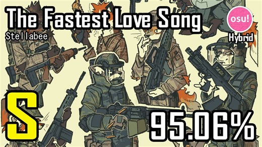 [Osu!mania(lazer)]The Fastest Love Song 95.06% S rank