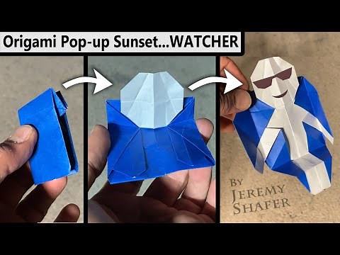 Origami Pop-up 🌞Sunset🌞 😎WATCHER😎