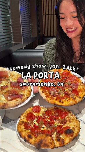@La Porta Restaurant and Bar is having a comedy show january 24th!! 🍕 • 🎟️ TICKETS & MORE INFO FOUND IN their LINK IN BIO!! • tickets for the comedy show are $15 and they have a special menu for the comedy show. this show will be hosted by pat mccoy & featuring adam keys, wendy lewis, & angel castro! • 📍 address: 1860 Howe Ave Unit 140 Sacramento, CA 95825 United States • 😋 what we got!! 🍸 drinks: * limoncello drop ($15) - i love anything like a lemon drop ★ * 43 isn’t old ($15) - i like my