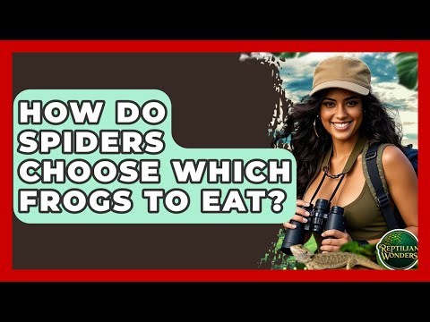 How Do Spiders Choose Which Frogs To Eat? - Reptilian Wonders