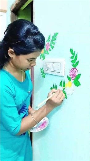 Switch Board Painting😍 Easy DIY Wall Art |Wait For Final😱#youtubeshorts #craftideas#art#drawing#diy