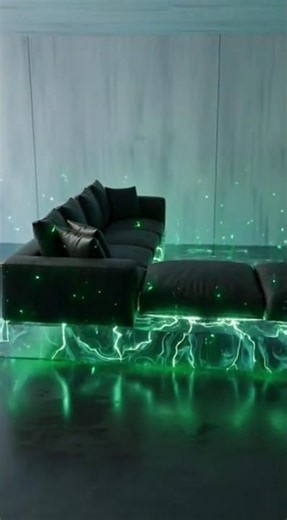 Floating Epoxy Sofa with LED Lights 🔥 Future Furniture Design