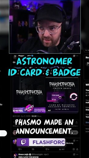 ASTRONOMER ID CARD & BADGE ⭐ | Phasmophobia #shorts