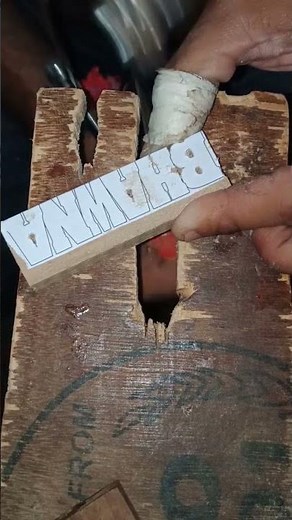 handmade wood keychain making