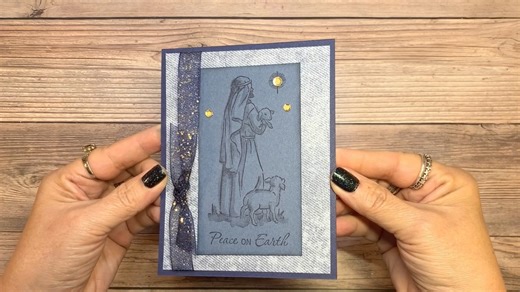 1.2K views · 29 reactions | Here's a monochromatic Christmas card idea from 2024 that was definitely worthy of being shared here again. Choose your color and go with it to make a stunning card. This beautiful stamp set, Shepherd's Care, is still available as an Online Exclusive. Shepherd's Care: https://www.stampinup.com/products/shepherd-s-care-cling-stamp-set-english?demoid=2012592 #cardmaking #handmadechristmascards #inkandinspirations | Ink and Inspirations with Lisa Brown | Facebook