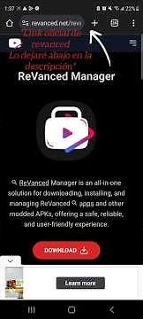 Como instalar YT Revanced Music -Tutorial