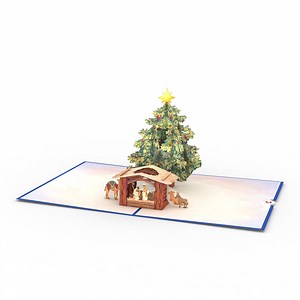 Christmas Card with Nativity Scene | Pop Up Nativity Christmas Card | Lovepop