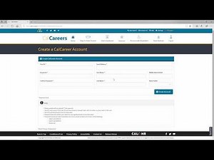 Part 1: Creating a CalCareer Account (subtitled)