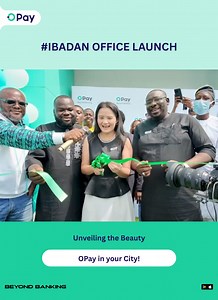 From ribbon cutting to real excitement! Relive the moments from our New Ibadan Branch launch event. #OpayNewOffice #Ibadan #BeyondBanking | OPay