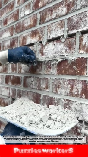 Brick Wall Repointing Process That Looks So Satisfying! 🧱✨