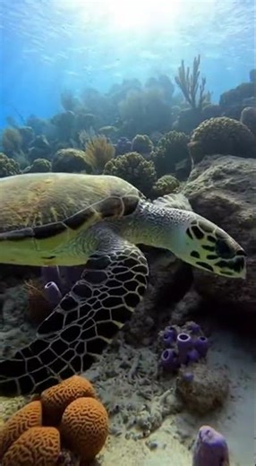 The Reef Thief You Never See 🐢 #shorts #animals #wildlife #nature #turtle