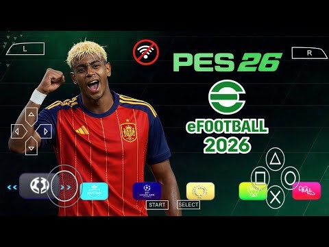 تحميل لعبة PES 2026 PSP من ميديا فاير بالتعليق العربي بدون نت