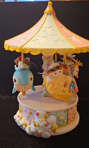 Dreamsicles Special Edition Carousel Figurine Pastel Color Music Box Rotates - Etsy