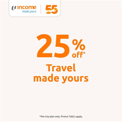 Enjoy 25% off^ Enhanced PreX Per-trip Travel Insurance from now till 16 October 2025 09:00 hrs! Did you know that regular travel insurance may not cover unexpected complications from pre-existing conditions such as diabetes, high cholesterol, or high blood pressure? With Enhanced PreX Travel Insurance, get up to $300,000 overseas medical expenses and emergency medical evacuation coverage due to pre-existing medical conditions*. Find out more: www.income.com.sg/promotions/enhanced-prex-travel-ins