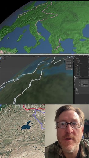 GPX Bulk Import to Blender and Animate on a Sphere