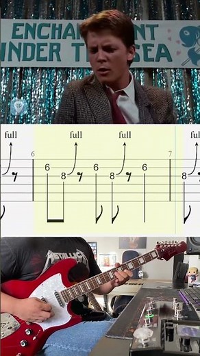Chuck Berry - Johnny B. Goode Tabs #guitar #backtothefuture