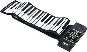 an-do-er 88 Key Electronic Piano Keyboard Silicon Flexible Piano with Loud Speaker and Foot Pedal