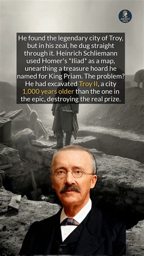 The man who found Troy by following Homers Iliad accidentally dug right through the real prize. #history #archaeology #ancienthistory | Ancient Saga
