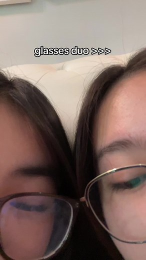 Cute Glasses Duo: Trending Eyewear Fashion