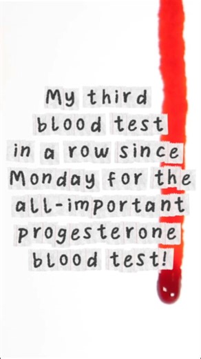 Progesterone blood tests #progesteronelevel #fertilityjourney #ivftransfer #ivfstrong