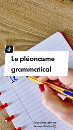 Le pléonasme grammatical #languefrançaise #orthographe #apprendrelefrançais #apprendre