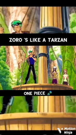 zoro become a tarzan 😂💀 #onepiece #luffy #zoro #nami #robin #shorts #edit #anime