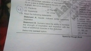 percentage saturation of haemoglobin \mathrm{O}_{2} on y-axis i... | Filo