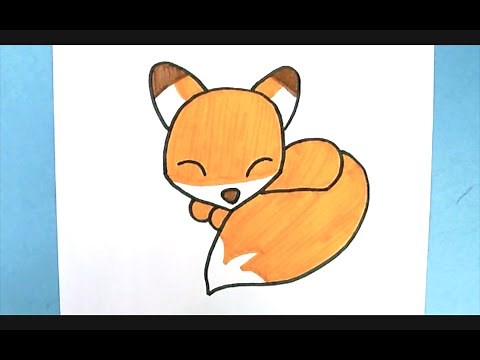 How to Draw a cute Fox (EASY)