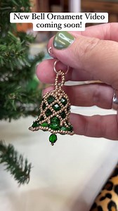 Bell Ornament Tutorial coming Monday! #offthebeadedpath #beadedpath #christmas #ornament | Off the Beaded Path