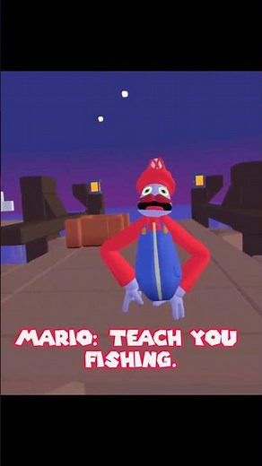 Mario "Teaches" Fishing