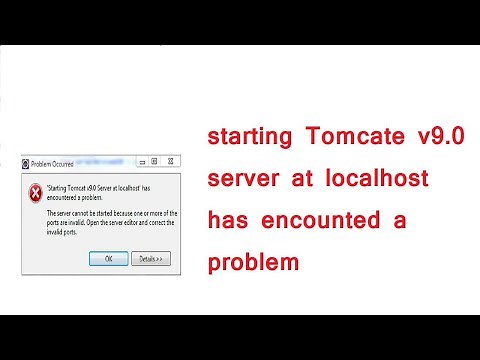 Apache tomcat v9.0 server failed to start | starting tomcat v9.0 encountered a problem
