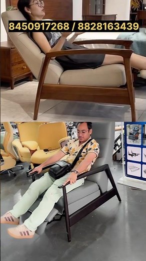 Recliner mechanism for wooden chair #sofafactory