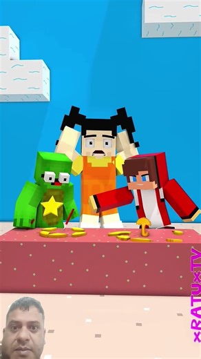 JJ vs Mikey : Plays Squid Game Dalgona Candy#shorts #minecraft #animation